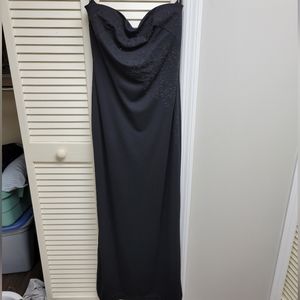 Black strapless ballgown